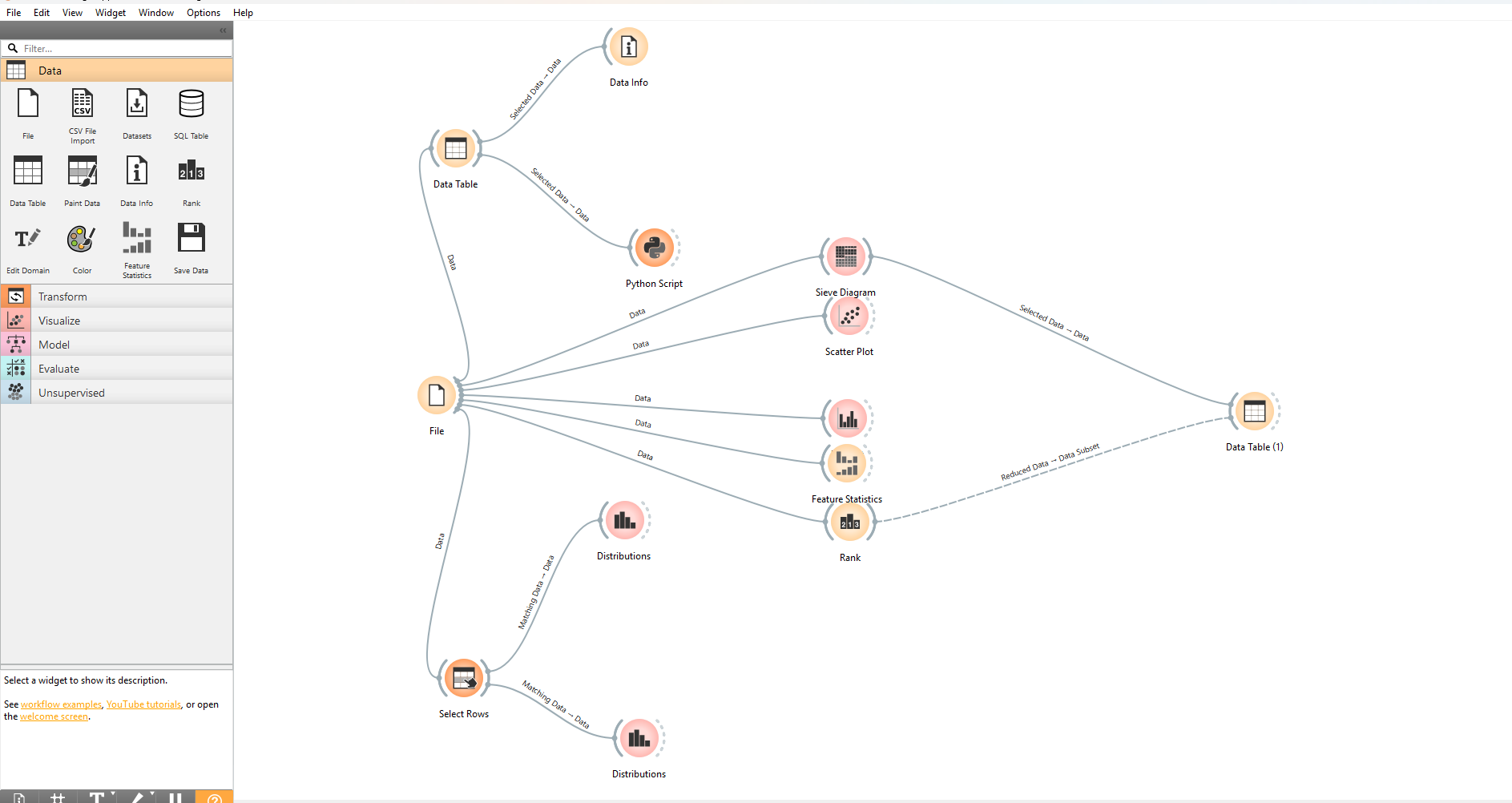 Orange ML — Visual Workflow